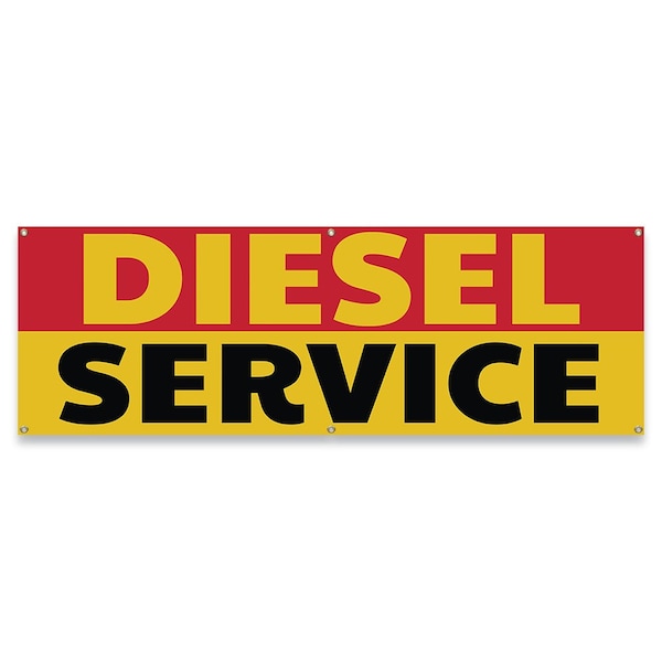 Diesel Service Banner Concession Stand Food Truck Single Sided